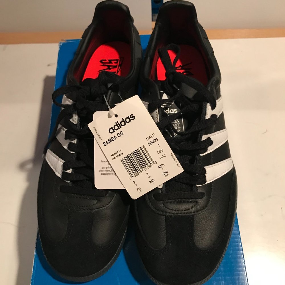 Adidas Originals Men's Leather SAMBA OG Casual Walking Sneakers EE6520 - Picture 7 of 9